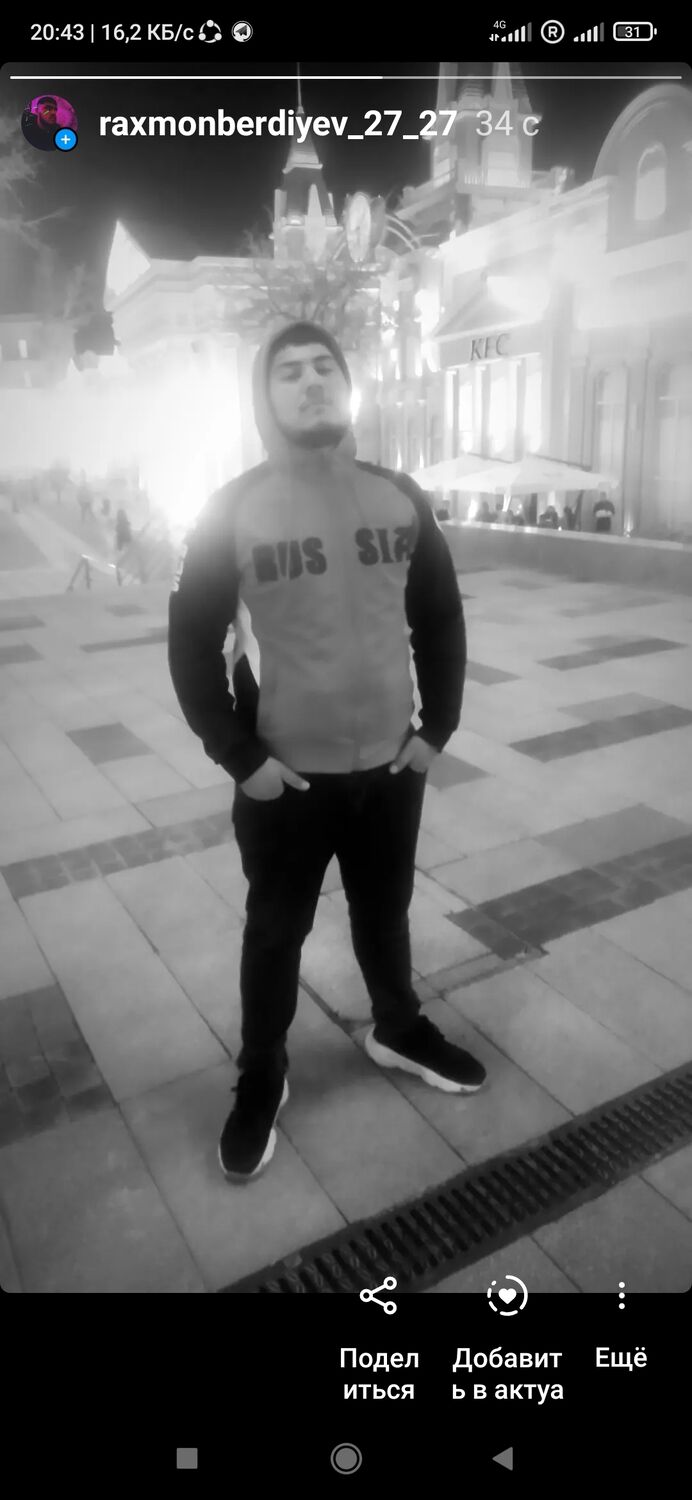  33500745  RAVSHANJON, 24 ,    